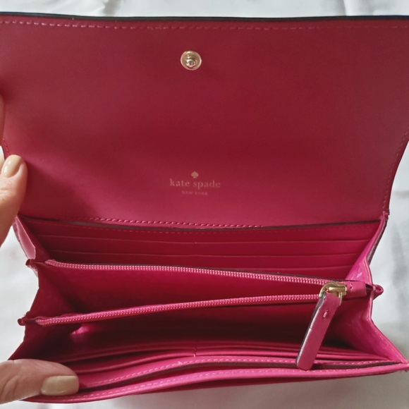Kate Spade Jean Wellesley Leather Wallet - Sweetheart Pink - Picture 3 of 5